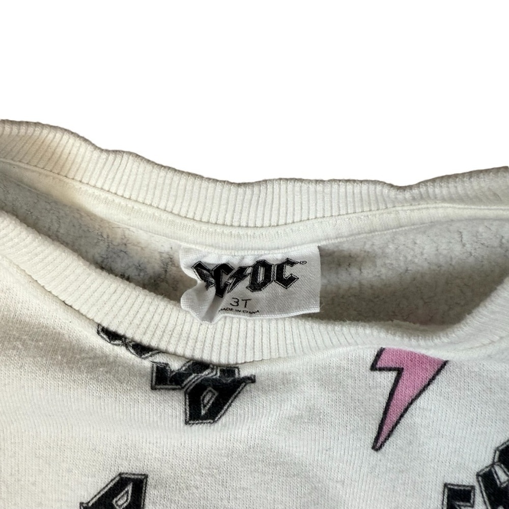 AC/DC Girls Youth Sweatshirt Size 3T - Picture 2 of 3